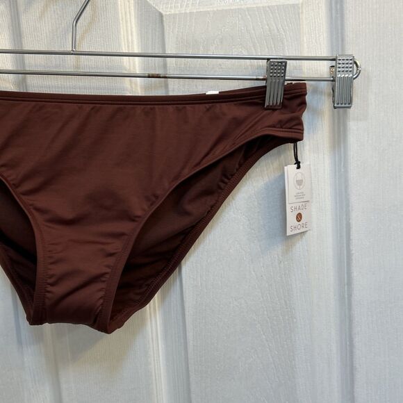 NWT Women's Low Rise Cheeky Bikini Bottom Shade & Shore Brown Size L 12/14 - Picture 13 of 16